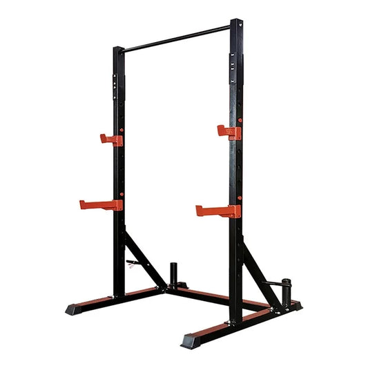 Black and Red Squat Rack 1